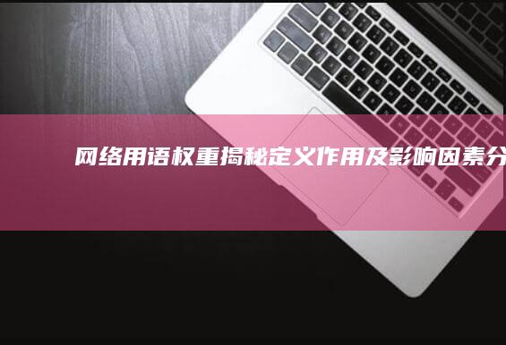 网络用语权重揭秘：定义、作用及影响因素分析